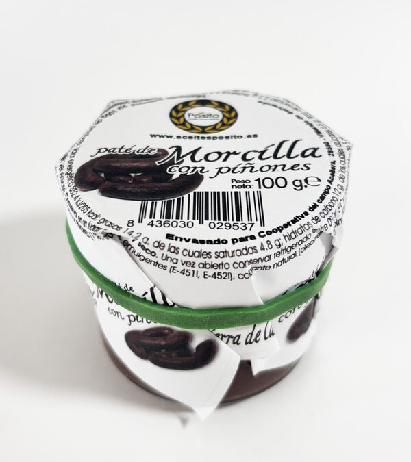 Paté de morcilla con piñones